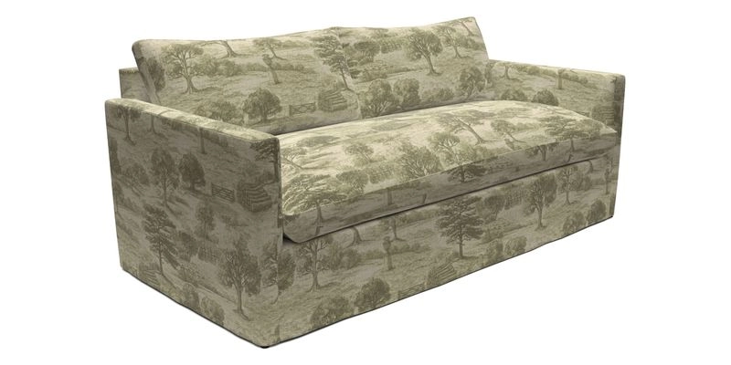 Heyshott 3 Seater Sofa in Two Tone Plain Biscuit. Loose cover option available