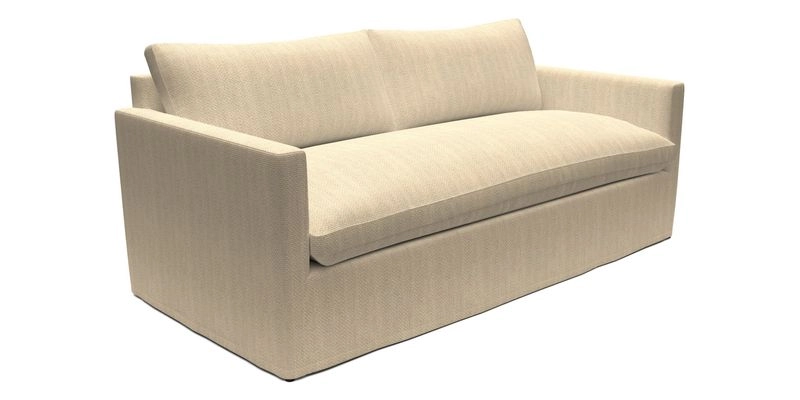 Heyshott 3 Seater Sofa in Two Tone Plain Biscuit