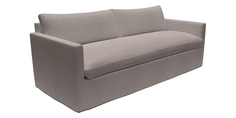 Heyshott 4 Seater Sofa in Two Tone Plain Biscuit. Loose cover option available