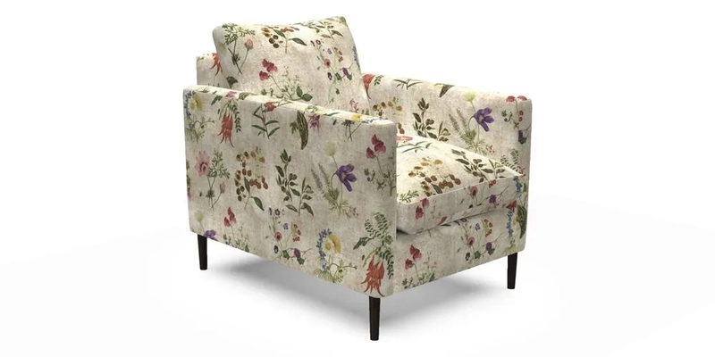 Heyshott Chair in Two Tone Plain Biscuit. Loose cover option available