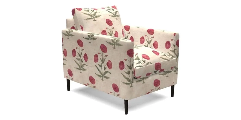 Heyshott Chair in Two Tone Plain Biscuit. Loose cover option available