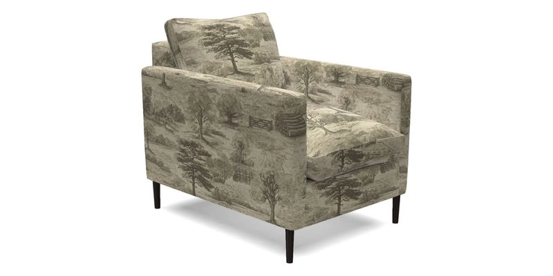 Heyshott Chair in Two Tone Plain Biscuit. Loose cover option available