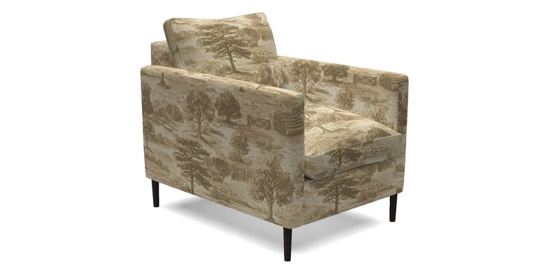 Heyshott Chair in Two Tone Plain Biscuit. Loose cover option available