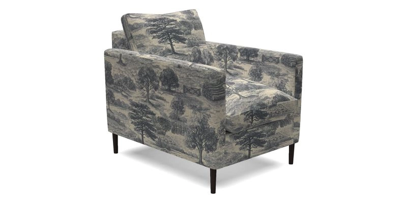 Heyshott Chair in Two Tone Plain Biscuit. Loose cover option available