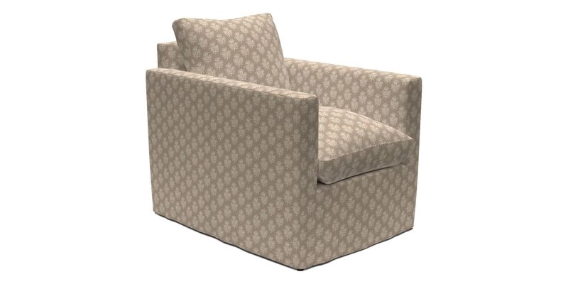 Heyshott Chair in Two Tone Plain Biscuit. Loose cover option available