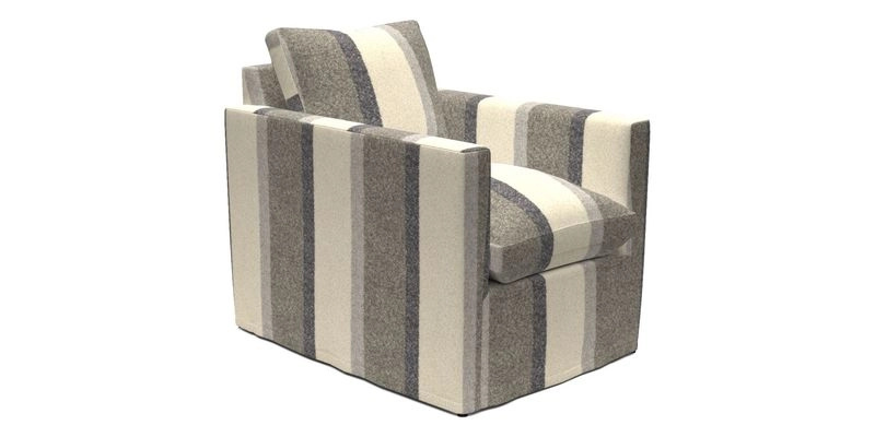 Heyshott Chair in Two Tone Plain Biscuit. Loose cover option available