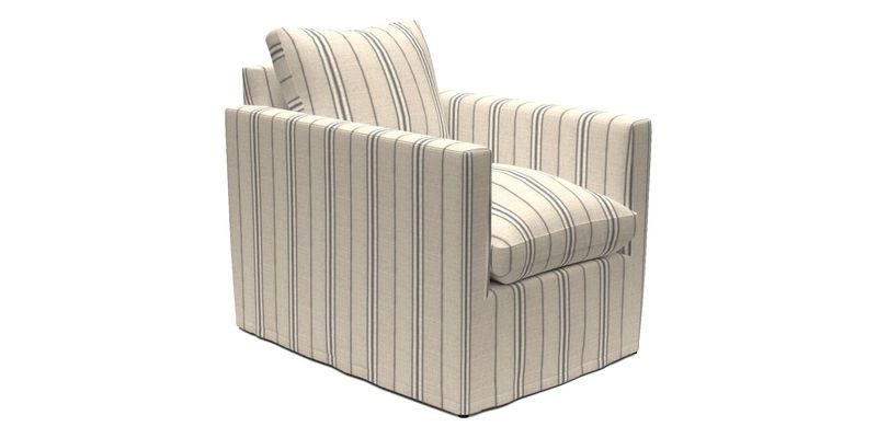 Heyshott Chair in Two Tone Plain Biscuit. Loose cover option available