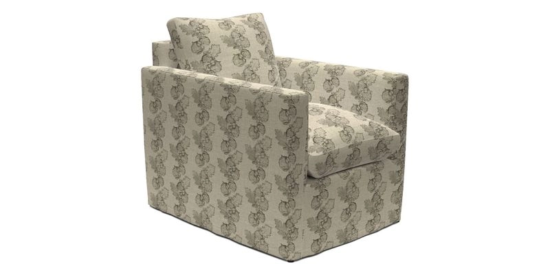 Heyshott Chair in Two Tone Plain Biscuit. Loose cover option available