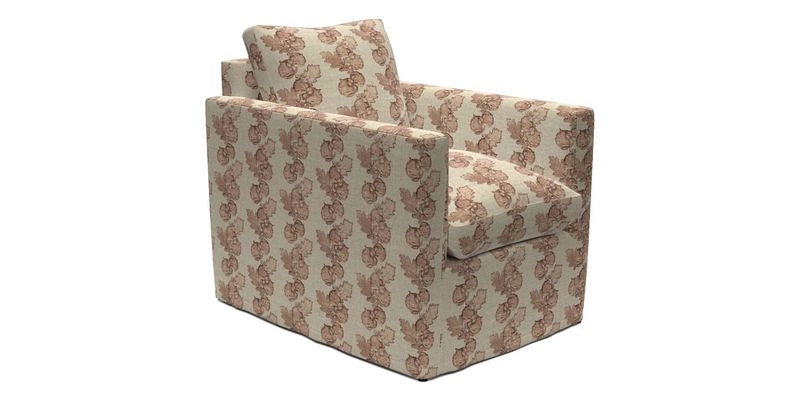 Heyshott Chair in Two Tone Plain Biscuit. Loose cover option available