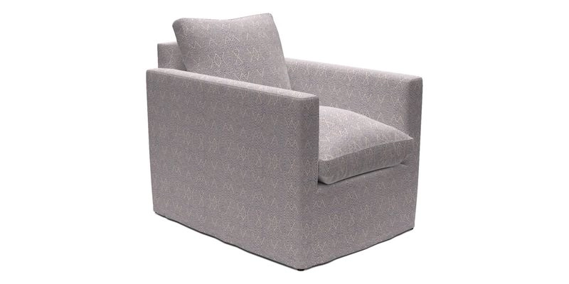Heyshott Chair in Two Tone Plain Biscuit. Loose cover option available