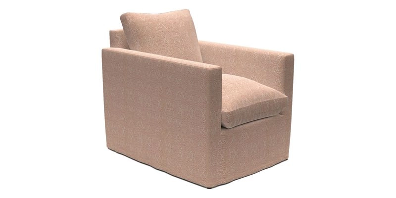 Heyshott Chair in Two Tone Plain Biscuit. Loose cover option available