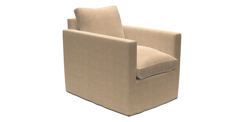 Heyshott Chair in Two Tone Plain Biscuit. Loose cover option available