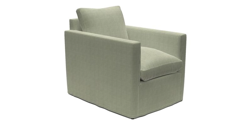 Heyshott Chair in Two Tone Plain Biscuit. Loose cover option available