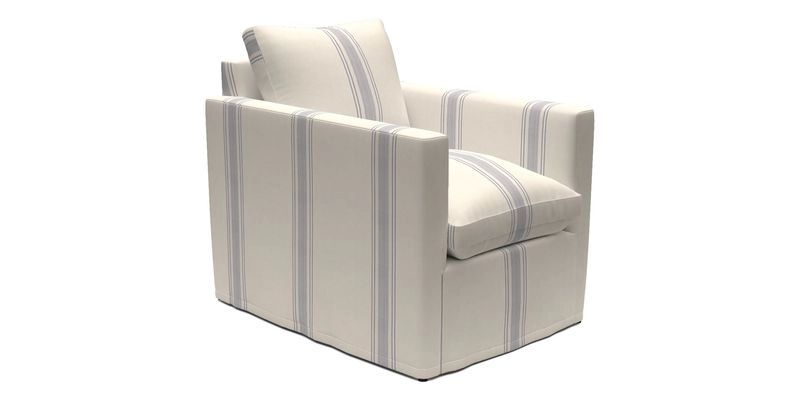 Heyshott Chair in Two Tone Plain Biscuit. Loose cover option available
