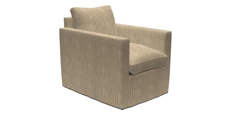 Heyshott Chair in Two Tone Plain Biscuit. Loose cover option available