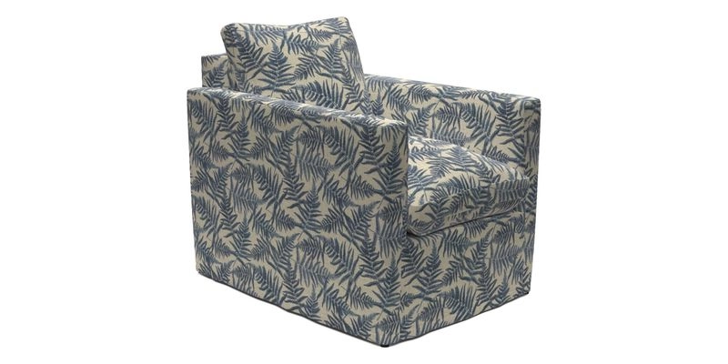 Heyshott Chair in Two Tone Plain Biscuit. Loose cover option available