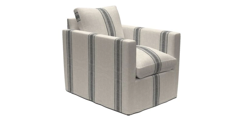 Heyshott Chair in Two Tone Plain Biscuit. Loose cover option available
