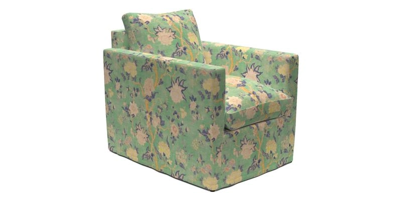 Heyshott Chair in Two Tone Plain Biscuit. Loose cover option available