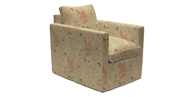 Heyshott Chair in Two Tone Plain Biscuit. Loose cover option available