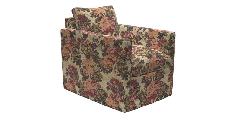 Heyshott Chair in Two Tone Plain Biscuit. Loose cover option available