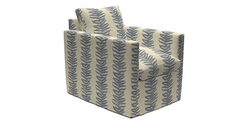 Heyshott Chair in Two Tone Plain Biscuit. Loose cover option available