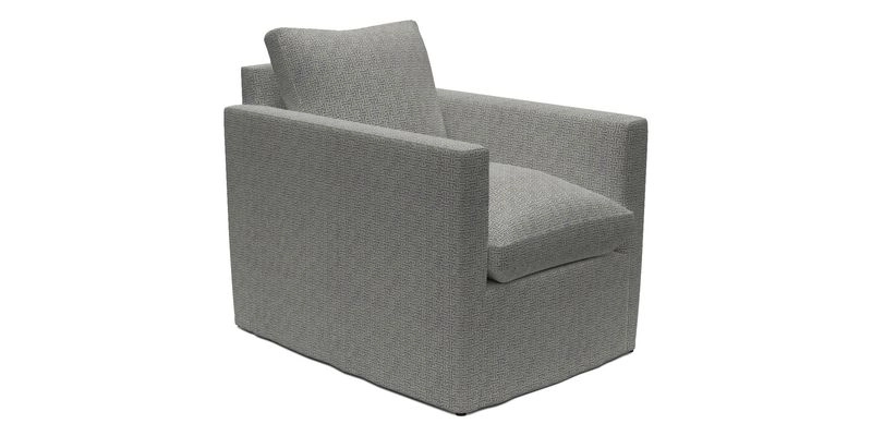 Heyshott Chair in Two Tone Plain Biscuit. Loose cover option available