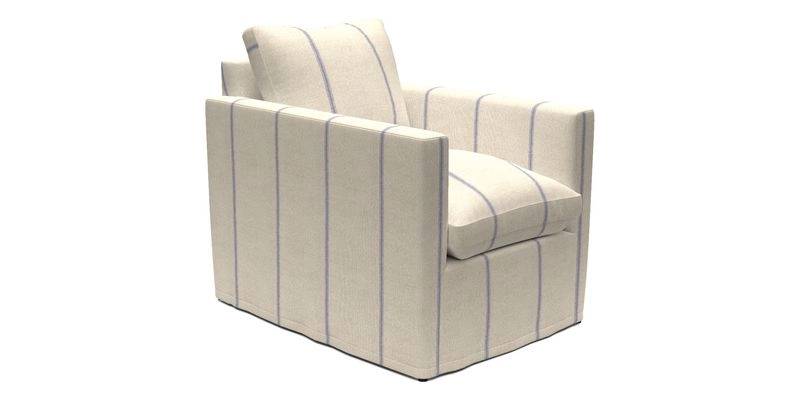 Heyshott Chair in Two Tone Plain Biscuit. Loose cover option available