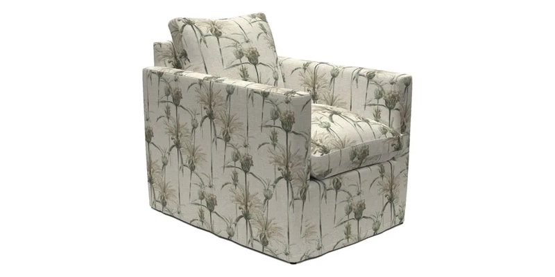 Heyshott Chair in Two Tone Plain Biscuit. Loose cover option available