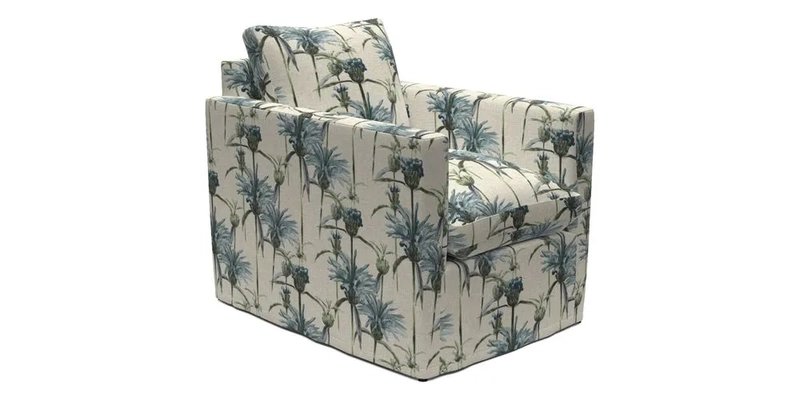 Heyshott Chair in Two Tone Plain Biscuit. Loose cover option available