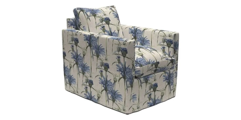 Heyshott Chair in Two Tone Plain Biscuit. Loose cover option available