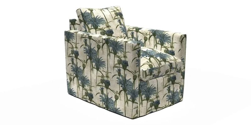 Heyshott Chair in Two Tone Plain Biscuit. Loose cover option available