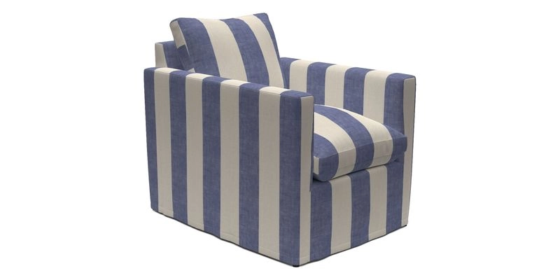 Heyshott Chair in Two Tone Plain Biscuit. Loose cover option available