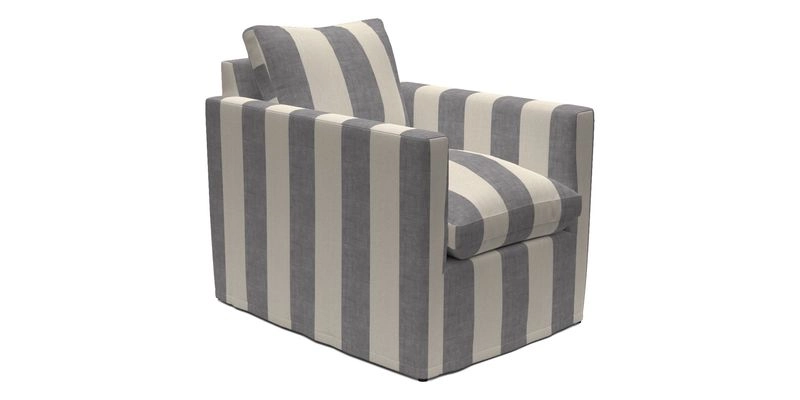 Heyshott Chair in Two Tone Plain Biscuit. Loose cover option available