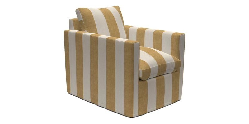 Heyshott Chair in Two Tone Plain Biscuit. Loose cover option available