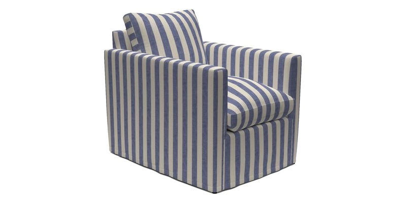 Heyshott Chair in Two Tone Plain Biscuit. Loose cover option available