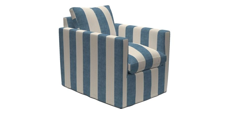 Heyshott Chair in Two Tone Plain Biscuit. Loose cover option available