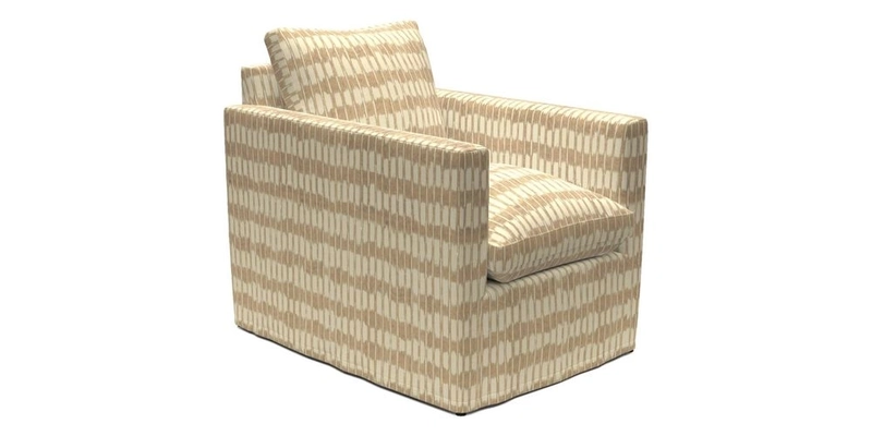 Heyshott Chair in Two Tone Plain Biscuit. Loose cover option available