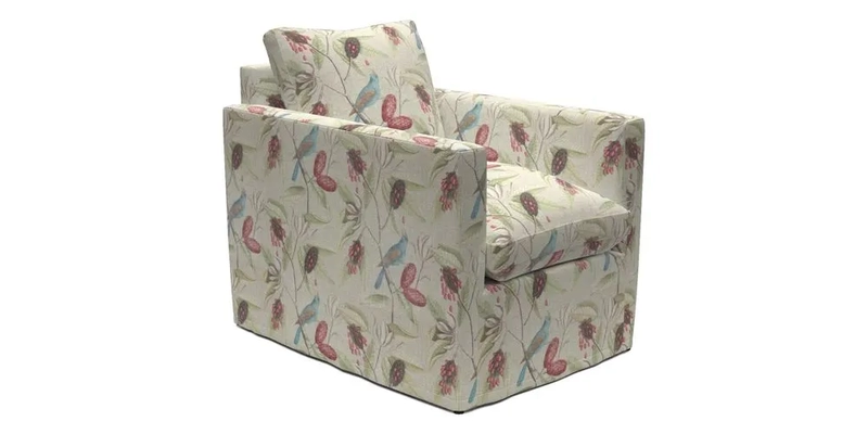 Heyshott Chair in Two Tone Plain Biscuit. Loose cover option available