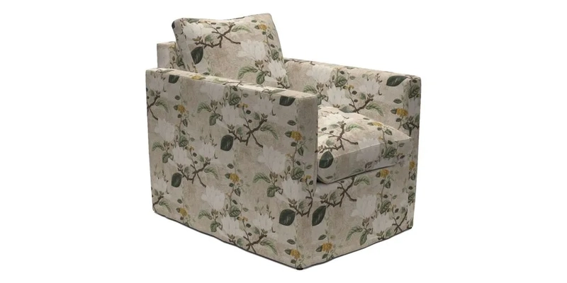 Heyshott Chair in Two Tone Plain Biscuit. Loose cover option available