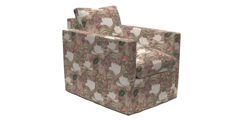 Heyshott Chair in Two Tone Plain Biscuit. Loose cover option available