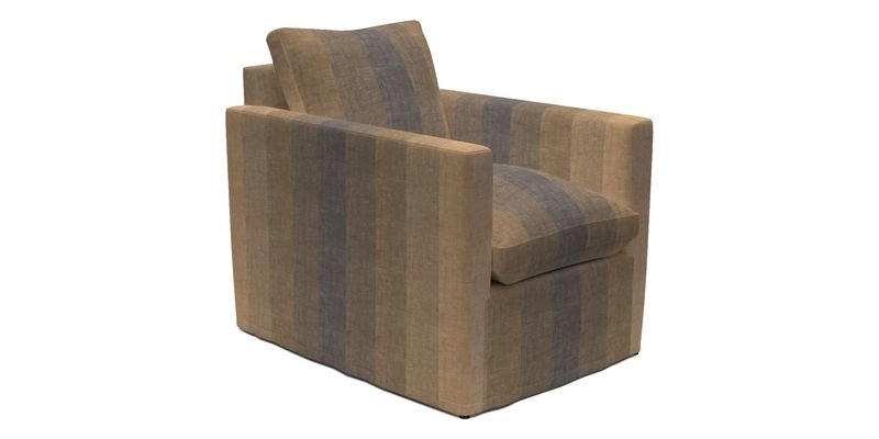 Heyshott Chair in Two Tone Plain Biscuit. Loose cover option available