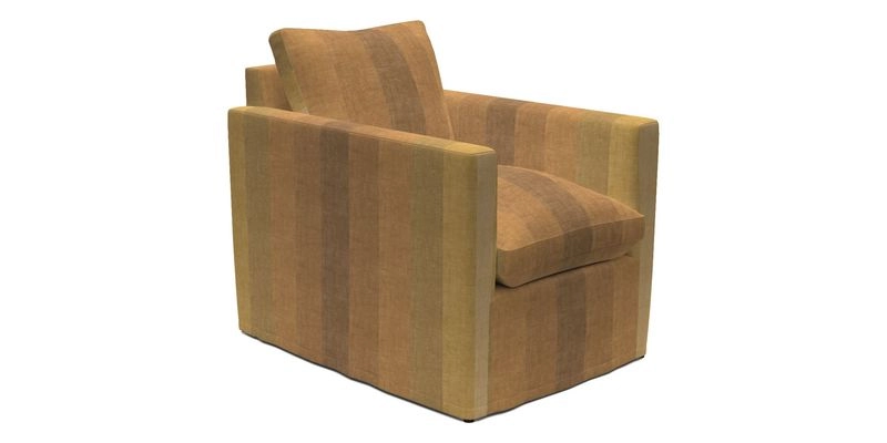 Heyshott Chair in Two Tone Plain Biscuit. Loose cover option available