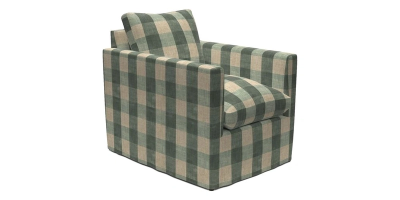 Heyshott Chair in Two Tone Plain Biscuit. Loose cover option available