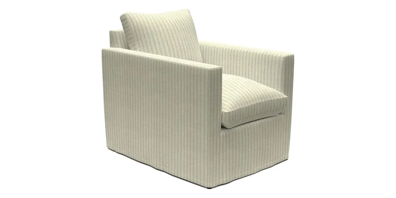 Heyshott Chair in Two Tone Plain Biscuit. Loose cover option available