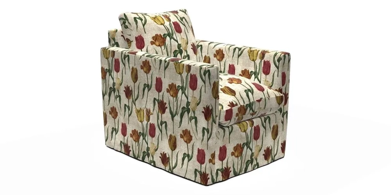 Heyshott Chair in Two Tone Plain Biscuit