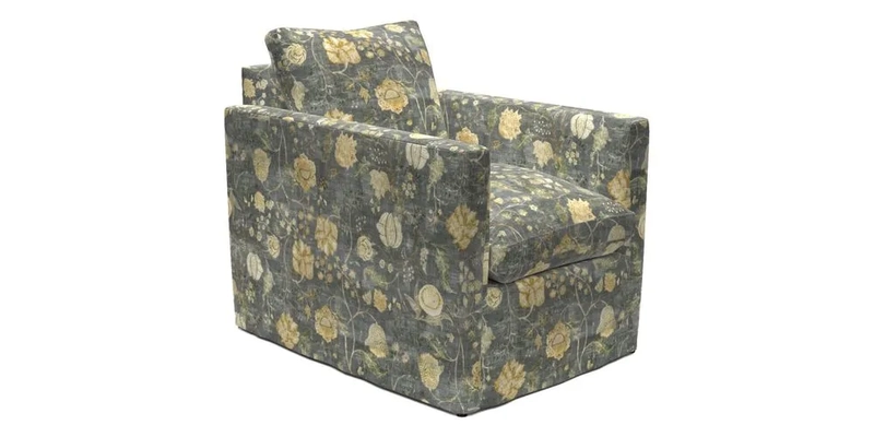 Heyshott Chair in Two Tone Plain Biscuit. Loose cover option available