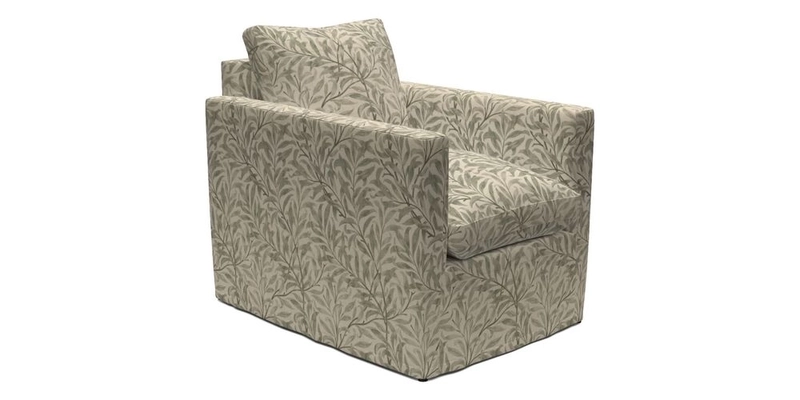 Heyshott Chair in Two Tone Plain Biscuit. Loose cover option available