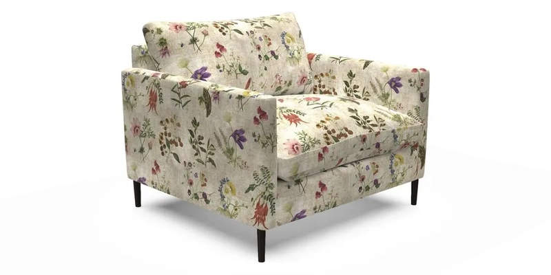 Heyshott Snuggler in Two Tone Plain Biscuit. Loose cover option available