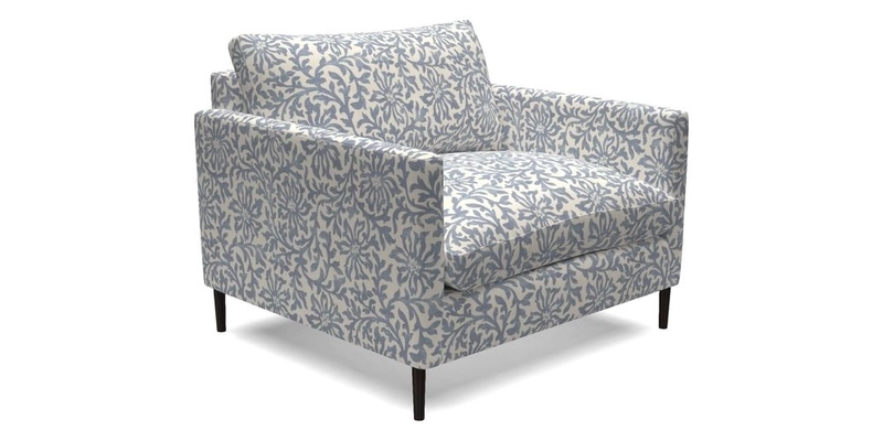 Heyshott Snuggler in Two Tone Plain Biscuit. Loose cover option available