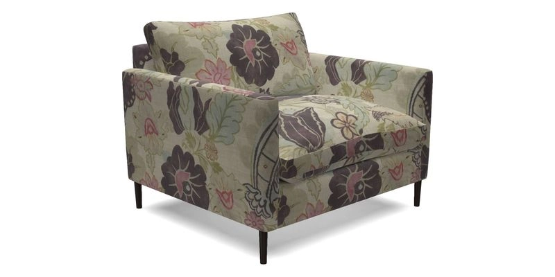 Heyshott Snuggler in Two Tone Plain Biscuit. Loose cover option available